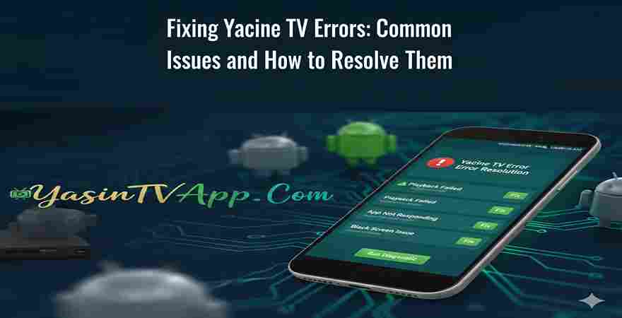 إصلاح أخطاء تطبيق ياسين تي في: المشاكل الشائعة وكيفية حلها